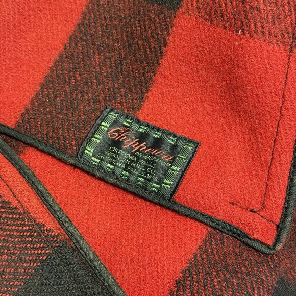 Vintage 50s Chippewa Coat Mens Large 23.5x31 Red Buffalo Plaid Hunting Outdoor - Picture 5 of 10